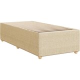 vidaXL Posteljni okvir krem 100x200 cm blago, (21292467) | Shoptok.si