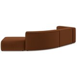 Makamii Oranžen/rjav žameten ležalnik (desni kot) Ekahi – | Shoptok.si