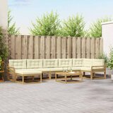  Set vanjskih sofa 8 kom. Bijela i krem | shoptok.hr