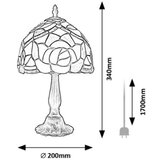  Brilagi - Tiffany vitražna stona lampa GARLAN 1xE14/40W/230V | Eponuda.com