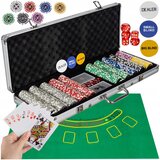  XXL Texas Holdem poker set 500 žetonov v alu. kovčku u
