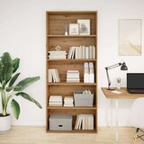 Ormarić za knjige boja hrasta 80x30x189 cm konstruirano drvo | shoptok.hr