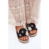 Boto Women's Sandals With Flowers Platform With Braiding Black Zenvanis | ePonuda.com