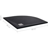  Tuš-kada SMC crna 90 x 90 cm | shoptok.hr
