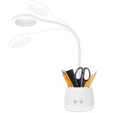  LUSIA LED stona lampa, prigušiva, fleksibilna, punjiva, LED/5W/5V 3000/4000K 1200 mAh, bela | Eponuda.com
