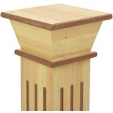  Klasični četvrtasti stalak za biljke boja drva 17x17x66 cm MDF | Eponuda.com