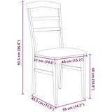  Stolac za blagovanje 2 pcs Svijetlosmeđa i crna | shoptok.hr
