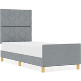 vidaXL Postelja Svetlo siva 80x200 cm Blago | Shoptok.si