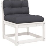 vidaXL 5-dijelni set vrtnih sofa s jastucima bijeli masivna borovina | shoptok.hr