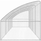  Kućica za pse s pohranom 4 pcs Srebrno 8 x 2 x 2 m Čelik | shoptok.hr