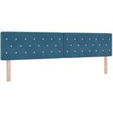 vidaXL Naslon za glavu sa kristalnim gumbima, tamnoplavi, 200 cm, baršun | shoptok.hr