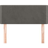  Posteljno vzglavje temno sivo 100x5x78/88 cm žamet, (20736718) | Shoptok.si