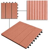  WPC pločice 30 x 30 cm 11 kom 1m2 Smeđa | shoptok.hr