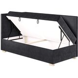 Ghado Tamno plavi kutni dječji krevet s prostorom za odlaganje s madracem 90x200 cm Flexi - | shoptok.hr