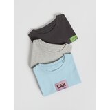 Reserved Pamučna majica 3 kom - bljedoplavo | shoptok.hr