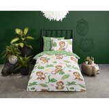 Good Morning Zelena/bež pamučna dječja posteljina za krevet za jednu osobu 140x200 cm Play – | shoptok.hr