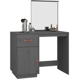  Toaletni stolić sivi 95 x 50 x 134 cm od masivne borovine | Eponuda.com