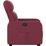  Naslonjač na podizanje od tkanine crvena boja vina | shoptok.hr