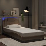  Okvir kreveta Viana s LED-om bez madraca cappuccino 100x200 cm | shoptok.hr