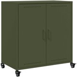 Maison Chic Komoda - Predalnik olivno zelena 68,5x39x72 cm jeklo, (21715675) | Shoptok.si