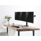 Equip 650125 nagibna namizna monitorska konzola, 17 "-27", 3 monitorji, črna | Shoptok.si