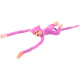 Plišana igračka majmun sa zvučnim efektima 60 cm - svijetlo roza | shoptok.hr