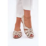Maciejka Leather Ballet Flats With Open Toes | Shoptok.si