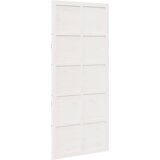 vidaXL Hlevska vrata Bela 90 x 210 cm Trdna borovina | Shoptok.si