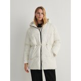 Reserved - Prošivena jakna s vezicama - krem | shoptok.hr