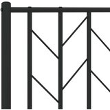 Metalni okvir kreveta uzglavlje i podnožje crni 100x190 cm | shoptok.hr