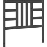  Uzglavlje za krevet sivo 106 x 4 x 100 cm od masivne borovine | shoptok.hr