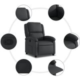  Naslonjač za noge, crna, prava koža | shoptok.hr