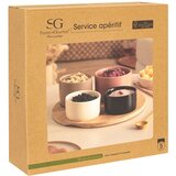SG SET ZDJELICA ZA POSLUŽIVANJE BLISS 5/1 11X7CM KERAMIKA/BAMBUS RAZNE BOJE | shoptok.hr