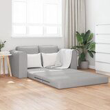 vidaXL kavč z ležiščem 2-v-1 oblačna siva 148x71x83 cm tkanina | Shoptok.si