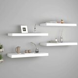 vidaXL plutajuće zidne police 4 kom bijele 60 x 23,5 x 3,8 cm MDF Cijene