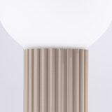 Nice Lamps Smeđe-siva stolna lampa sa staklenim sjenilom (visina 19 cm) Orbital – | shoptok.hr