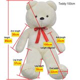  XXL mekani plišani medvjedić bijeli 85 cm | shoptok.hr