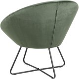 Actona Zelen žametni fotelj Center | Shoptok.si