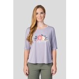 HANNAH Dámské triko s potiskem CLEA glacier gray | Shoptok.si