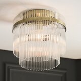 Endon 119492 - plafonski luster marietta 1xE27/10W/230V mesing/transparentno | Eponuda.com