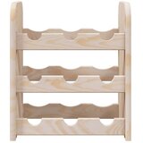 vidaXL Stalak za vino 33 x 25 x 37 cm od masivne borovine | shoptok.hr