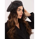 Fashionhunters Dark gray wool beret with appliqué | ePonuda.com