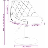  Okretne blagovaonske stolice 2 pcs Smeđa 46 x 44 x 77.5 cm | shoptok.hr