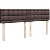 vidaXL Otomanski posteljni okvir z vzmetnico temno rjava 200x200 cm, (21670758) | Shoptok.si