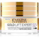 Eveline Gold Lift Expert dnevna in nočna krema proti gubam 50+ 50 ml | Shoptok.si