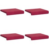 Jastučić za klupu 4 kom. Baršun Vinska crvena Dubina 35 cm | shoptok.hr