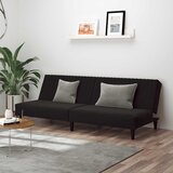  Dvosjed na razvlačenje crni baršunasti | shoptok.hr