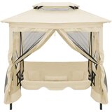 Gazebo Paviljon z gugalnico kremno bel, (21832009) | Shoptok.si