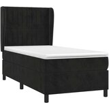 Box spring krevet s madracem crni 100x200 cm baršunasti | shoptok.hr