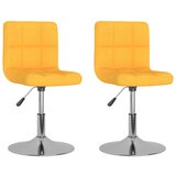 Maison Chic Vrtljivi Jedilni stoli - Vzorci stoli 2 kosa rumeno blago A1816, (22031110) | Shoptok.si